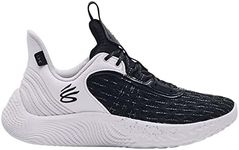 Under Armour Curry Flow 9 Team Basketball Shoes, Black/White, 12.5 Women/11 Men