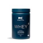 Kinetica Premium Whey Protein Powder | Grass Fed | Unflavoured | 1kg | 33 Servings | Naturally Occurring Glutamine and BCAA Amino Acids | Muscle Building & Recovery