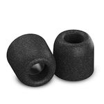 Comply Premium Replacement Foam Earphone Earbud Tips - Isolation T-500 (Black, 3 Pairs, Medium)