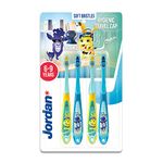 Jordan ® | Step 3 | Kids Toothbrush for Age 6-9 Years Old | 4 Units