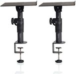 Gator Frameworks Desktop Clamp-On Studio Monitor and Speaker Stand - Set of 2 (GFWSPKSTMNDSKCMP)