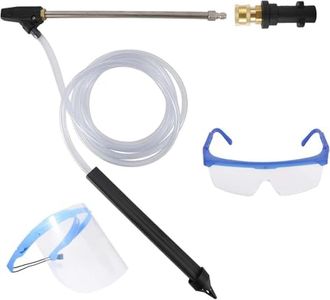 Pressure Washer Sandblasting Set, Wet Grinder with Nozzle Tips, Safety Glasses, 1/4 Inch Quick Coupling, 2500 PSI (Black)