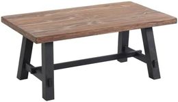 Alaterre Furniture Adam 42" L Solid Wood Coffee Table