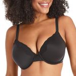 Maidenform Women's Maidenform Comfort Devotion Embellished Extra Coverage Non padded wired Bra, Black Bk W Bdb, 34B UK