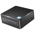 Intel NUC, Intel NUC 11 Panther Canyon NUC11PAHi5 Mini PC with Intel Core i5-1135G7 (16GB RAM+512GB NVMe SSD) Up to 4.2GHz Turbo,4core,28W, Intel Iris Xe Graphics,WiFi6,Thunderbolt 3-Win11 Pro