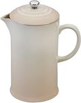 Le Creuset Stoneware French Press, 34 oz., Meringue