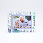 Celebrations 6" x 4" Cheerful Glass Photo Frame - Grandad