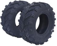 CHEINAUTO　24x10-11-6PR ATV Tires, 24x10-11-6PR All Terrain ATV UTV Off-Road Tires(Set of 2, Tubeless)