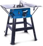 Scheppach HS254 Table Saw | 10" 254mm Circular Saw 45° Tilt | 2200W Soft Start | XL Table 63x94cm | 85mm Cutting Height | Inc. Base, 1 Blade & Cross Cutting Gauge