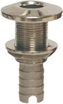 Groco Stainless Steel Straight Hose Thru-Hull Fitting for 1-1/2-Inch Hose