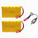 7.2V 700mAh Battery Pack with JST Plug 6 Cell AA Nicd Rechargeable Battery for RC Excavator RC Toys