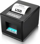 MUNBYN High-Speed 80MM Direct Thermal Receipt POS Printer, USB Wired Printer with Auto Cutter and Cash Drawer Port for Retail Business, Support Windows, Linux, Mac, Chrome, Black