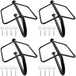 Paterr 4 Sets Wall Mount Saddle Rac