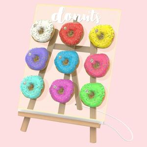 LUGUNU LED Acrylic Donut Display Stand with Colorful Lighting - Clear Doughnut Holder for Bakeries, Parties, Weddings - 17x10 Inch Reusable Wall Stand for Dessert Table Decor