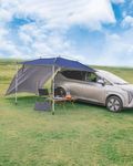 SUPAREE Car Awning Canopy Car Tent Camping SUV Sun Canopy Awning Universal Campervan Awnings Drive Away 210D Anti-UV Waterproof for Caravan/Van/RV