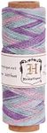 Hemptique 100% Natural Hemp Cord Single Spool - 205ft ~ 62.5m Hemp String Spool - Crafters Number 1 Choice - .5mm Cord Thread for Jewelry Making, Macramé, Scrapbooking, & More - Pastel