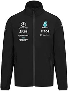 Mercedes AMG Petronas Formula One Team - Official Formula 1 Merchandise - 2022 Team Softshell Jacket - Black - XL