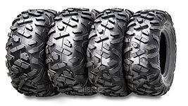 WANDA Set 4 ATV/UTV Tires 25x8-12 Front & 25x10-12 Rear /6PR Bighorn Style 10375/10376