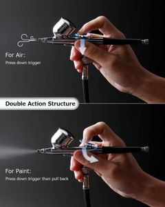 Oasser Airbrush Compressor Kit – Portable Dual-Action Airbrush Set