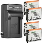 Kastar 4-Pack Battery and AC Wall Charger Replacement for Fujifilm FinePix XP120 FinePix Z10fd FinePix Z20fd FinePix Z30 FinePix Z31 FinePix Z33WP FinePix Z35 FinePix Z37 FinePix Z70 FinePix Z71