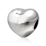 925 Sterling Silver Heart Charm Clip Stopper Lock Charm Spacer Charm Anniversary Charm Christmas Charm for Pandora Charms Bracelet