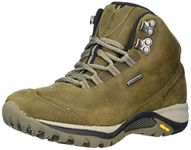 Merrell Women's Siren Traveller 3 Mid Wp Hiking Boot, Brindle/Boulder, 8.5 M US