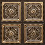 Decorative Embossed Ceiling Tiles and 3D Wall Panel Size of Panel 2x2 Ft 3D Wall Tiles for Home?D?cor?Office (Antique Gold, 12)