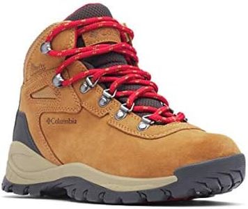 Columbia Women's Newton Ridge Plus Waterproof Amped Hiking Boot, Elk, Mountain Red, 6 Wide