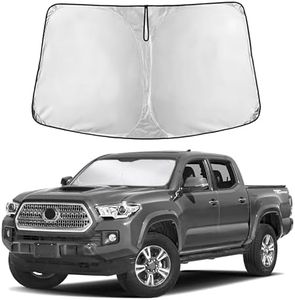 Econour Windshield Sun Shade for Toyota Tacoma 2016-2025 2026 Accessories 2Dr 4Dr Pickup Truck, Custom Fit Car Front Window Sunshade Sun Visor Protector Foldable Blocks UV Rays Keep Car Cooler