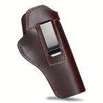 Tactical Genuine Leather Concealed Carry 1911 Holster, Compatible with Colt/Springfield/Sig/Browning/S&W 1911