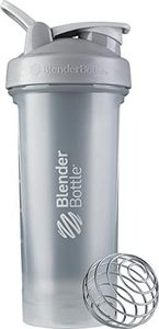 BlenderBottle Classic V2 Shaker Bottle Perfect for Protein Shakes and Pre Workout, 28-Ounce, Pebble Grey