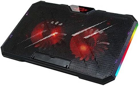 RGB Laptop Cooling Pad for 11"-17.3" Notebook Laptop Cooler with 2 Big Quiet Cooling Fans - axGear