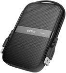 Silicon Power Armor A60 2TB Rugged External Hard Drive, Military-Grade Shockproof Water-Resistant USB 3.0 Portable HDD for PC Mac Laptop Computer - Black