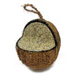 XL Seed & Nut Suet Coconut Feeder, Wild Bird Food, Butter for Birds, Hanging Feeder, Suet for Birds (Single)