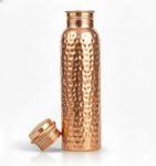 NZM 100% Copper Water Bottle for Drinking Water, 34 Oz, Leak-Proof Lid, BPA Free, Smooth Finish, Eco Friendly with Premium Quality for Sport & Travel, Stay Hydrated and Enjoy Ayurvedic Benefits