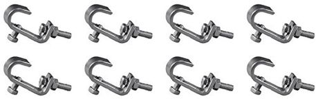 8 x Eurolite TH-16 16mm Truss Clamp Hook Clamp Lightbridge Light Bridge Rigging