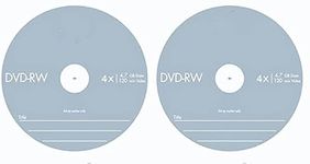 Premium Brand DVD-RW 4.7 GB 4X Speed (Pack of 2)