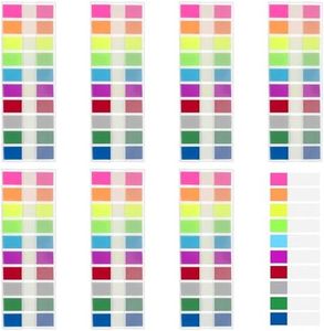 Book Tabs Pastel 1400 PCS Sticky Tabs,Transparent 7 Pads Annotation Post Note Book Flags Page Markers Index Tabs 2024 Planner Relocatable Clear Sticky Tabs for Office School Supplies