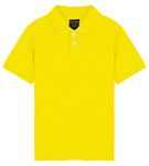 Style Lockers® Boys Girls Kids Plain Polo Shirts Children Classic Summer Short Sleeve T-Shirts School Uniform Tops (Yellow, 13 Years)