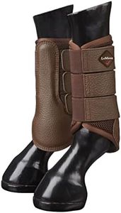 LeMieux Mesh Brushing Horse Boots - Protective Gear and Training Equipment - Equine Boots, Wraps & Accessories (Brown - Small)