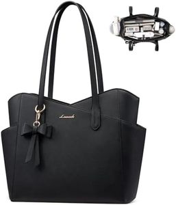 LOVEVOOK Womens Purses and Handbags Trendy Small Tote Purse with Zipper 2026 PU Leather Satchel Shoulder Bag for Work Travel Black