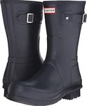 Hunter Mens Original Short Rain Boot, Navy, 8