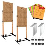 Highwild Adjustable Target Stand Base for Paper Shooting Targets Cardboard Silhouette - H Shape - USPSA/IPSC - IDPA Practice - Upgraded Version (2 Pack)