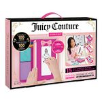 Make It Real Juicy Couture Fashion Exchange - Fashion Design Kit for Kids - Art Set with Scratch Plates, Stickers, Coloured Pencils & More - Gifts for Girls