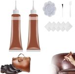 Advanced Leather Repair Gel, 2024 New Professional Leather Repair Kit for Car Seat Vinyl Repair Kit, Multifunctional Furniture Sofa Couch and Jacket Repair Kit (2Pcs Brown)