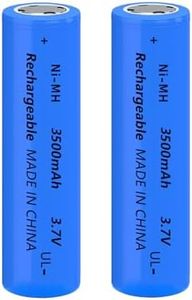 Yuntunele 3.7V 2 Packs 12.95wh Ni-MH Batteries 3500mAh Rechargeable Battery Ni-MH