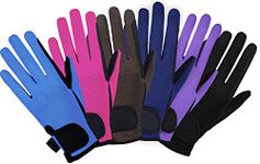 AFE Kids Gloves For Girls Boys Unisex Horse Riding Gloves Outdoor Gloves Sports Gloves Cycling Gloves For Children (Blue, Small)