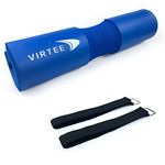 Virtee Barbell Pad for Squats, Lunges and Hip Thrusts - Weight Lifting Bar Cushion Pad Protector for Neck and Shoulder - Fit Standard and Olympic Bars