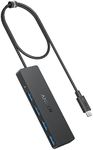 Anker USB C Hub, 4 Ports USB 3.0 Hub with 5Gbps Data Transfer, 2ft Extended Cable [Charging Not Supported], USB C Splitter for Type C MacBook, Mac Pro, iMac, Surface, XPS, Flash Drive, Mobile HDD