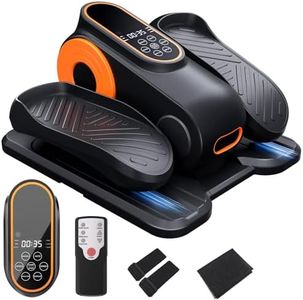 Morelax Vélo Elliptique de Bureau pour la Maison, Vélo d'appartement pour Elliptique, Silencieux et Portable, Électrique Pédalier d'appartement Adulte, Télécommande, Écran, 12 Vitesses